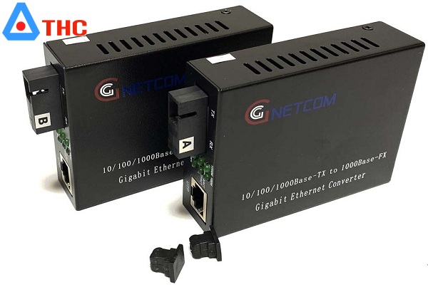 Bộ chuyển đổi quang điện 10/100/1000 GNETCOM 1 sợi quang (1FO)